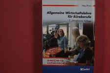 362260 Werner Hau ALLGEMEINE WIRTSCHAFTSLEHRE FÜR BÜROBERUFE Kiehl Verlag