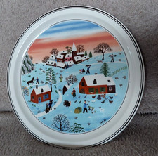 Villeroy & Boch Naif Wandteller - Vier Jahreszeiten Nr. 4 "Winter" - sehr gut!