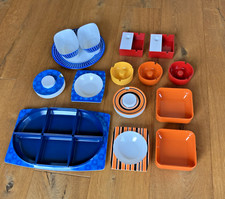 Vintage 70er Ornamin Konvolut - Aschenbecher, Blitzgluttöter, Schale, Deckeldose