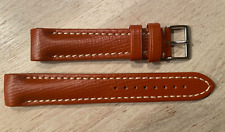 Fortis B-42 Uhrenarmband Leder 20/18 mm braun helle Naht