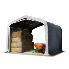 Weideunterstand 4x4m Scheune Weidehütte Unterstand PVC Plane Reißfestigkeit 850N