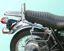 Gepäckträger Stahl Chrom speziell für Kawasaki W800 W650