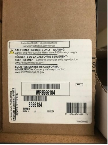 New 8566184 whirlpool dryer - whirlpool,