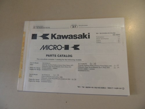 1990 1992 parts catalog - parts,