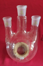 Dreihals-Rundkolben, Seitenhälse gerade, 2000 ml, Mitte NS 29/32, Seite: NS29/32