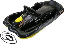 AlpenSpace Bob Schlitten Lenkbob Lenkschlitten Schwarz Gelb