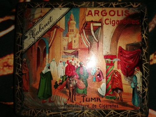 Antike blechdose argolis tuma - argolis,