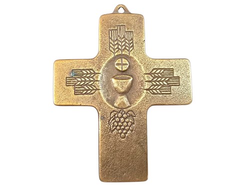 Vintage bronze kreuz kruzifix - vintage,