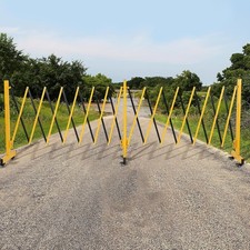 Sicherheitsbarriere 5m mit 6 Rädern, mobile Absperrung für Einfahrt & Events