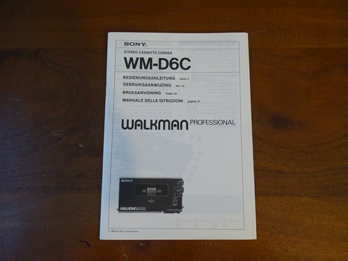Original sony walkman d6c - sony, wm-d6c