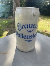 Maßkrug Brauerei Wullenstetten 1L Vorne Dick Aufgelegte Schrift