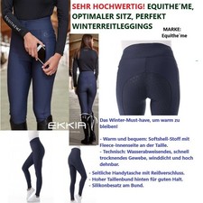 36 38 Warme EQUITHÈME Dolomyt Winter Damen Reithose Reitleggings Vollbesatz 80€U