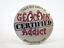 Geocaching Addict Geocoin