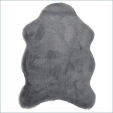 Fellteppich waschbar grau