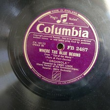 78 rpm JIMMY LEACH ORGANOLA