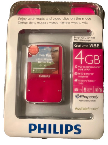 Philips gogear vibe 4gb - vibe, pink