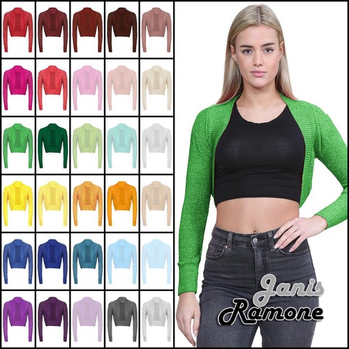 Damen lurex bolero - damen,