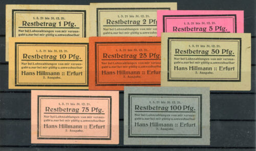 Erfurt scheine notgeld - erfurt,
