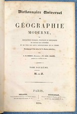 1834 Dictionnaire Universel De Geographie Moderne Antik Buch Band 2