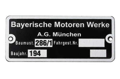 Typenschild für bmw - typenschild,