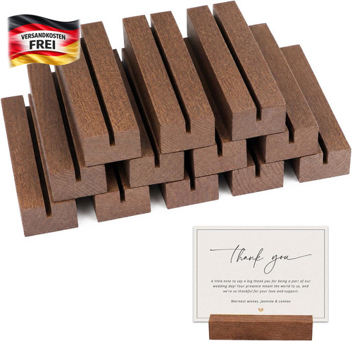 Holz kartenhalter set - holz,