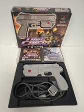 SONY PLAYSTATION G-CON 45 LIGHT GUN TIME CRISIS BUNDLE BOXED WORN BOX OHNE ADAPTER