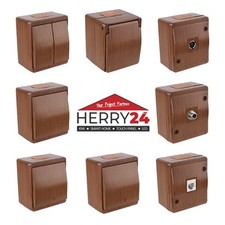 Schalter Steckdose Aufputz