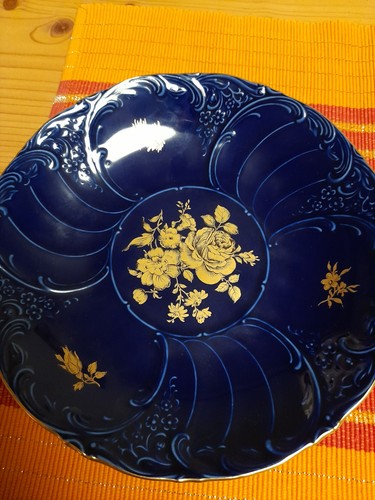 Echt kobalt teller farbe blau - kobalt,