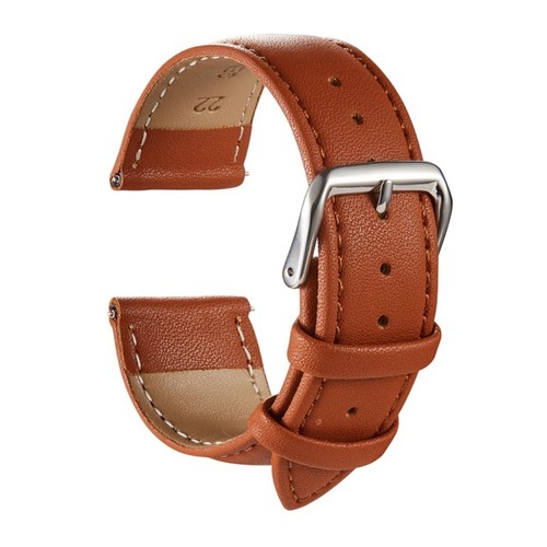 Echtleder uhrenarmband braun - echtleder,