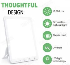 Tageslichtlampe 10000 Lux,Lichttherapielampe Tageslicht,LED Sonnenlicht Daylight