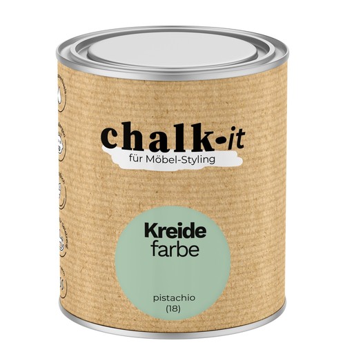 Kreidefarbe 75l pistachio - 0,75l,