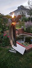 Handgemachte Feuersäule aus Edelstahl Unikat im Top Zustand Gebraucht