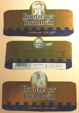 Bieretiketten, Deutschland, Görlitz, Landskron, Bautzener Turmbräu,Jubiläumspils