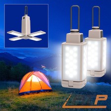 2x ENVA LED CAMPING ZELT LAMPE LATERNE LEUCHTE 4400mAh AKKU AUFLADBAR OUTDOOR
