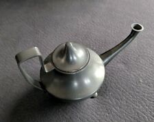 Original Pewter Zinn Kännchen Öllampe, Vintage, Holland, Rein-Zinn Aladdin Lampe