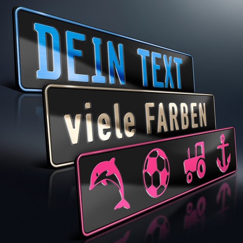 Funschild geprägt - , |