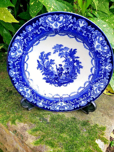 Antike große vintage - , blaue