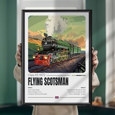 Flying Scotsman Poster, Druck