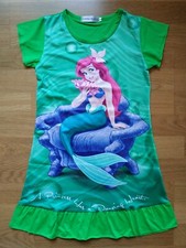 Kleid Arielle Ariel Meerjungfrau grün Baumwoll Stretch Gr. 134/140/146