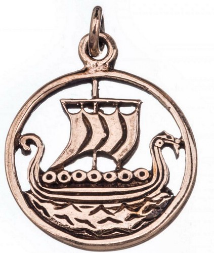 Bronze wikinger drachenschiff - bronze,