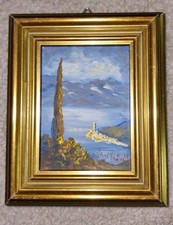 Altes Miniatur-Ölgemälde