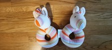 2X Greifling Pferd Esel bunt von babylove