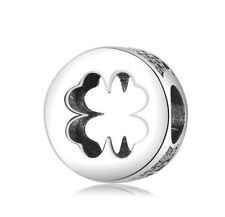 Charm Perle Kleeblatt Zirkon