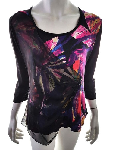 Vintage damen wickelbluse - wickelbluse, gr
