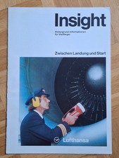 Lufthansa Insight Prospekt Hintergrund-Informationen mit 2 Poster von 1985