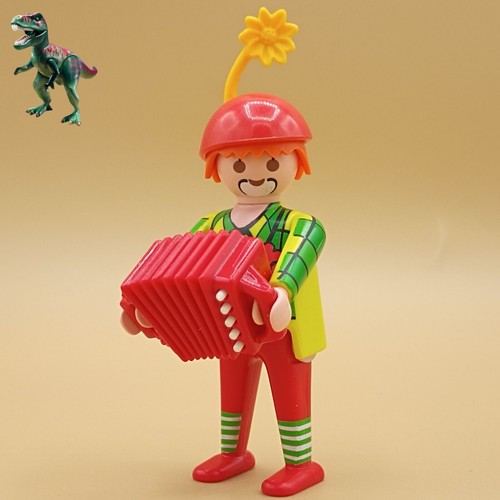 Playmobil-Figur-Clown-Akkordeo