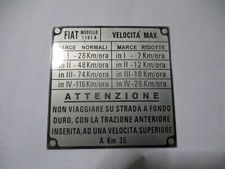 Typenschild FIAT Campagnola AR