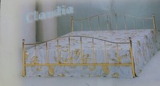 Vergoldetes Bettgestell 120 x 200 original Völker Design Modell Claudia  