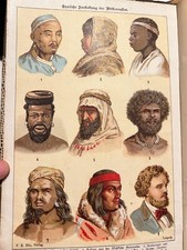 Erd- und Völkerkunde (Geographie und Ethnographie) Antike Buch Leipig