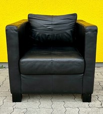 Crack by Machalke Designer Sessel schwarz Leder Couchsessel Lounge  Clubsessel